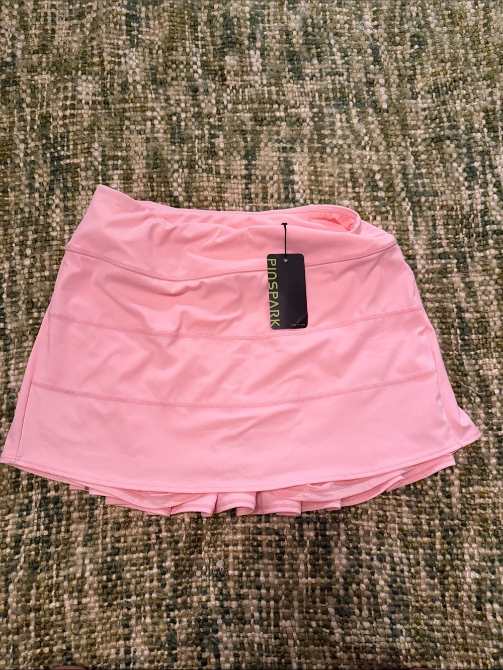 NWT Piospak Pink Pleated Skort with Built-in Shorts M. - Picture 3 of 6